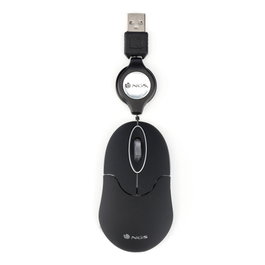 NGS Ratón Óptico Mini SIN Black Negro
